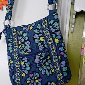 Vera Bradley Blue Floral Crossbody Bag